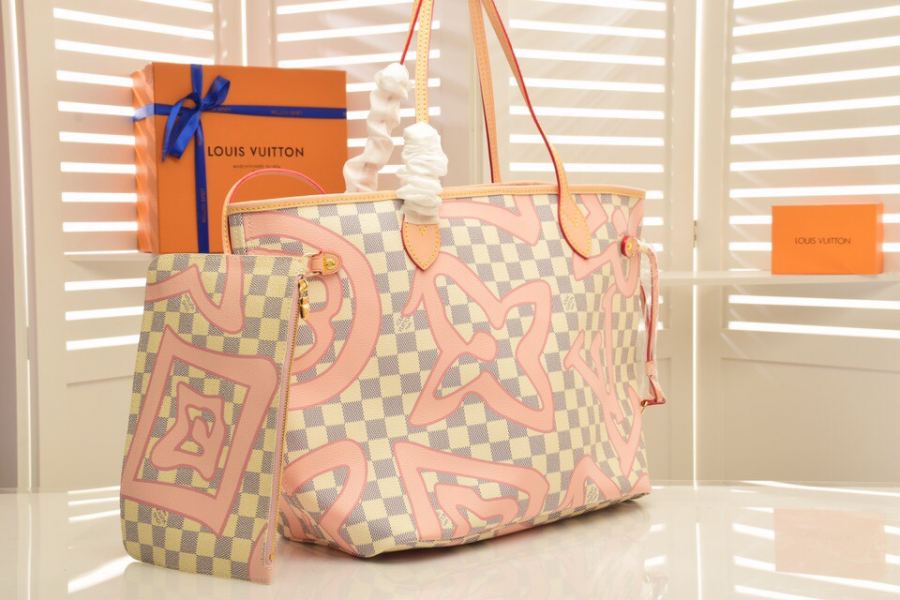 LV bag LV NEVERFULL N41050 Neverfull Damier Azur Louis Vuitton Monogram 32 x 29 x 17 cm ( x — AAA Quality Replica — photo 3