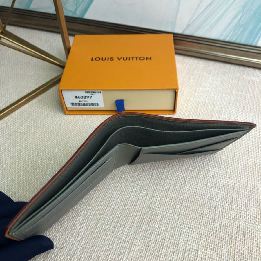 Short wallet genuine M63297 Monogram Titanium Louis Vuitton2018-19 Men's Multiple 11 5×9×1 — AAA Quality Replica — photo 7