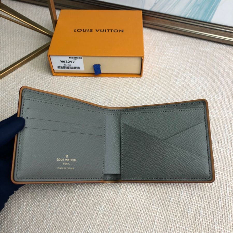 Short wallet genuine M63297 Monogram Titanium Louis Vuitton2018-19 Men's Multiple 11 5×9×1 — AAA Quality Replica — photo 5