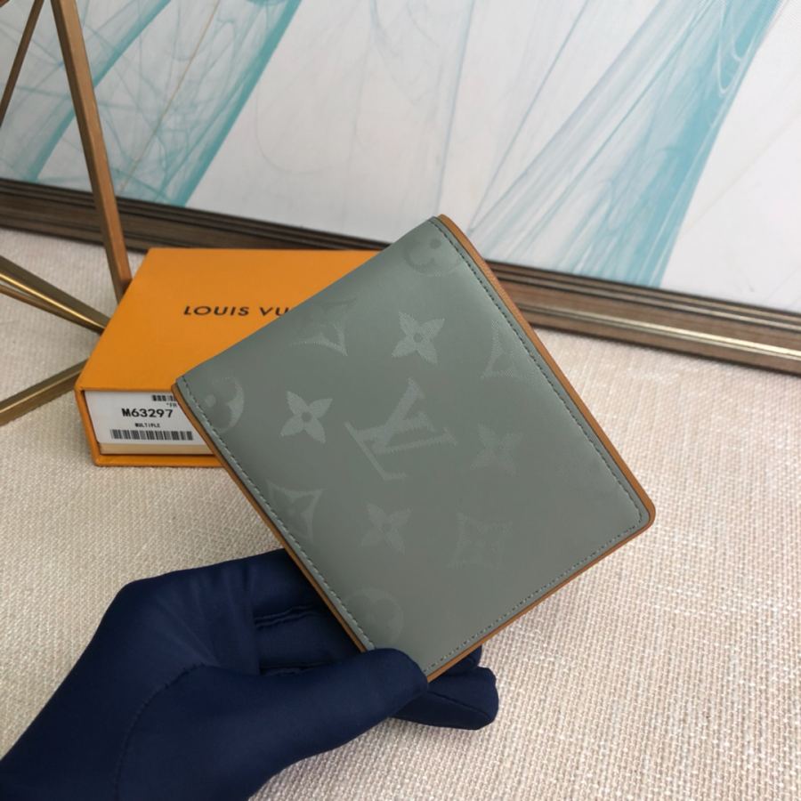 Short wallet genuine M63297 Monogram Titanium Louis Vuitton2018-19 Men's Multiple 11 5×9×1 — AAA Quality Replica — photo 3