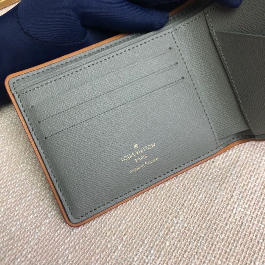 Short wallet genuine M63297 Monogram Titanium Louis Vuitton2018-19 Men's Multiple 11 5×9×1 — AAA Quality Replica — photo 6