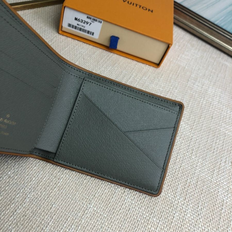 Short wallet genuine M63297 Monogram Titanium Louis Vuitton2018-19 Men's Multiple 11 5×9×1 — AAA Quality Replica — photo 8