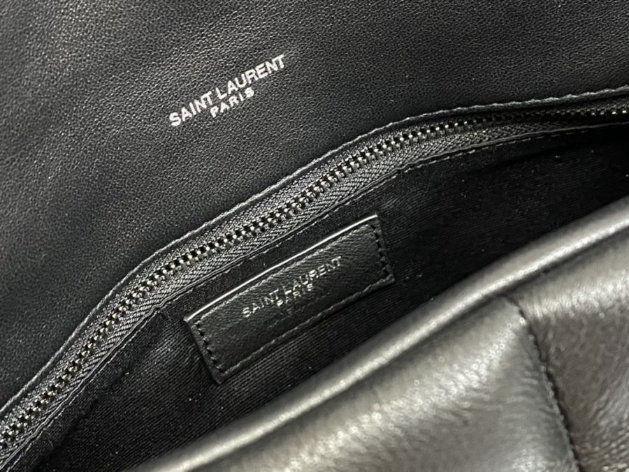 Bolsa YSL 35cm LOULOU PUFFER 100% logotipo Y — photo 8