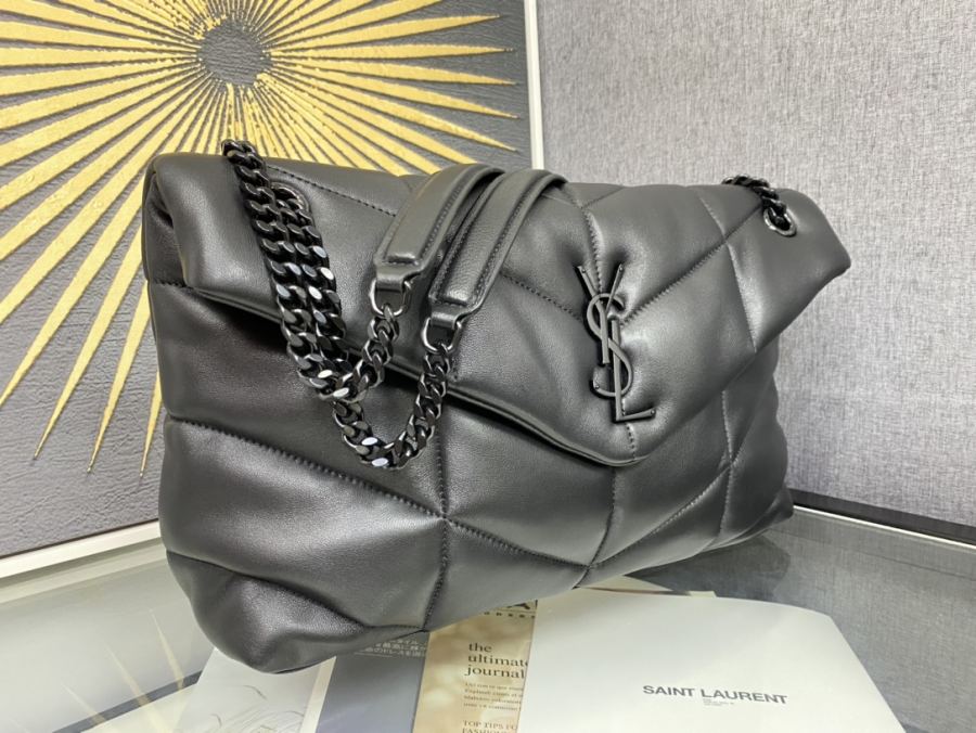 Bolsa YSL 35cm LOULOU PUFFER 100% logotipo Y — photo 2