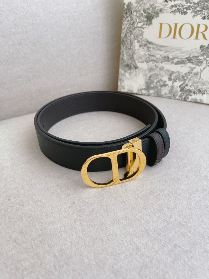 Dior belt men's casual belt series. The simple metal "CD" logo expresses fashionable style; it is — AAA Quality Replica — photo 6