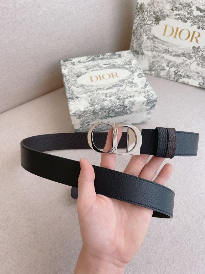 Dior belt men's casual belt series. The simple metal "CD" logo expresses fashionable style; it is — 1:1 Replica For Sale — photo 2