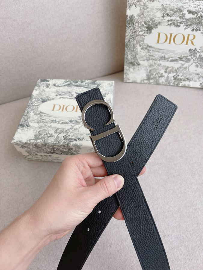 Dior belt men's casual belt series. The simple metal "CD" logo expresses fashionable style; it is — AAA Quality Replica — photo 6