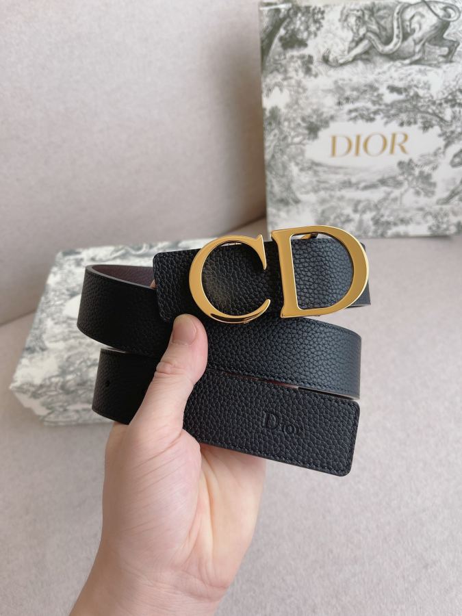 Dior belt men's casual belt series. The simple metal "CD" logo expresses fashionable style; it is — 1:1 Replica For Sale — photo 2