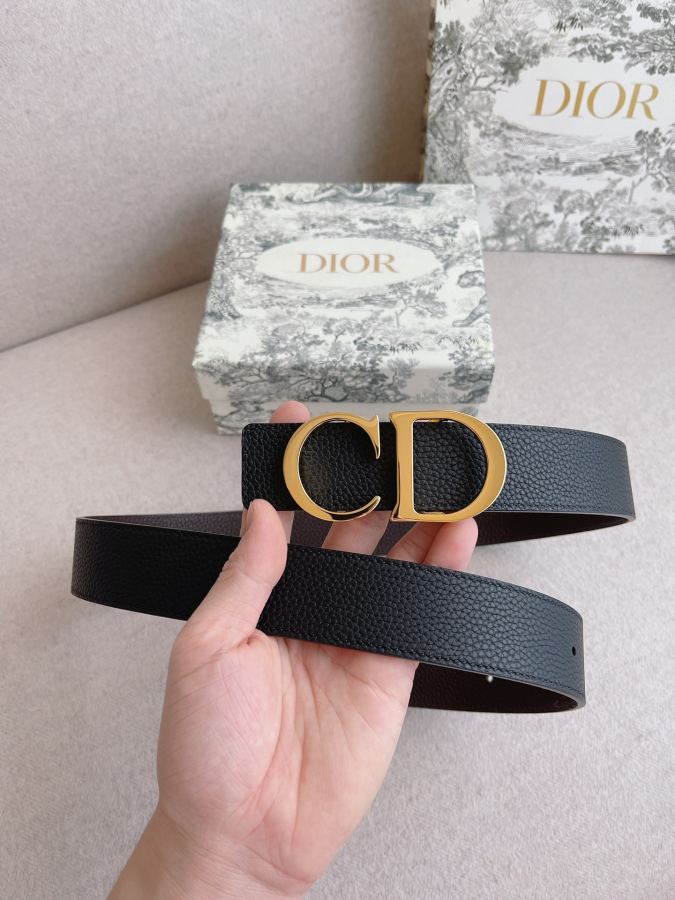 Dior belt men's casual belt series. The simple metal "CD" logo expresses fashionable style; it is — 1:1 Replica For Sale