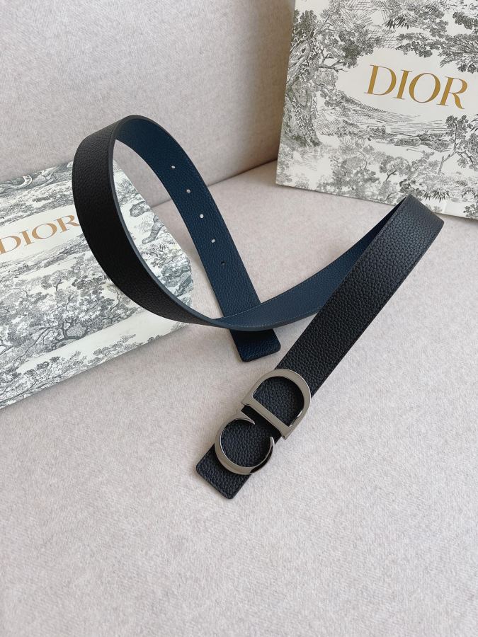 Dior belt men's casual belt series. The simple metal "CD" logo expresses fashionable style; it is — 1:1 Replica For Sale — photo 3