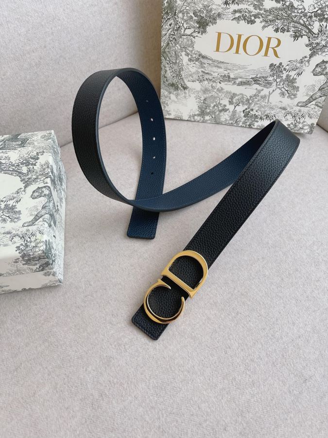 Dior belt men's casual belt series. The simple metal "CD" logo expresses fashionable style; it is — Premium Replica — photo 3