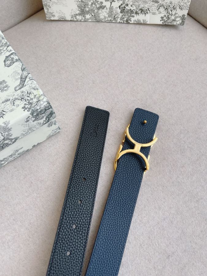Dior belt men's casual belt series. The simple metal "CD" logo expresses fashionable style; it is — Premium Replica — photo 8