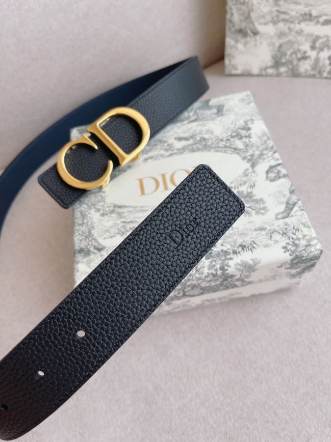 Dior belt men's casual belt series. The simple metal "CD" logo expresses fashionable style; it is — Premium Replica — photo 6