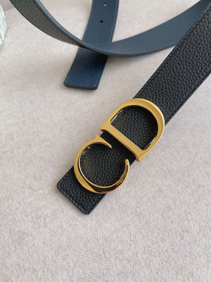 Dior belt men's casual belt series. The simple metal "CD" logo expresses fashionable style; it is — Premium Replica — photo 4