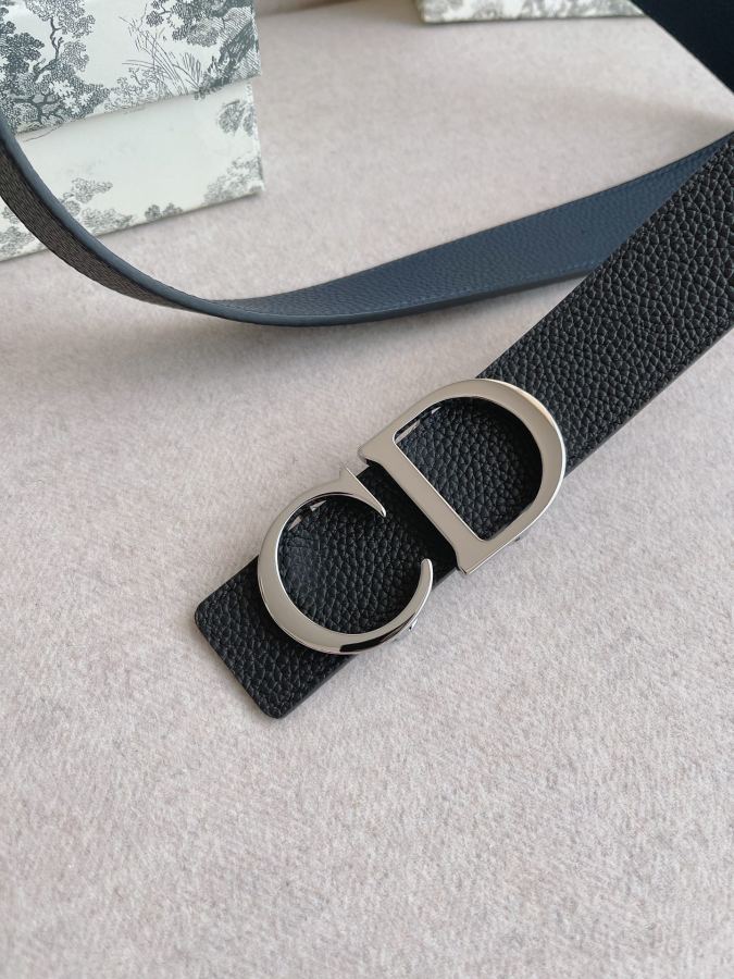 Dior belt men's casual belt series. The simple metal "CD" logo expresses fashionable style; it is — 1:1 Replica — photo 4