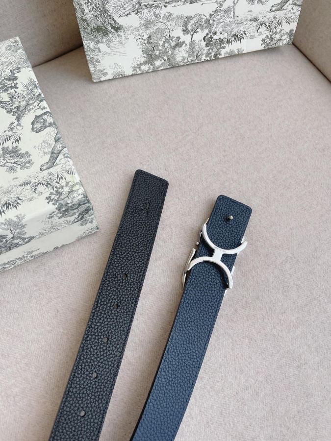 Dior belt men's casual belt series. The simple metal "CD" logo expresses fashionable style; it is — 1:1 Replica — photo 8