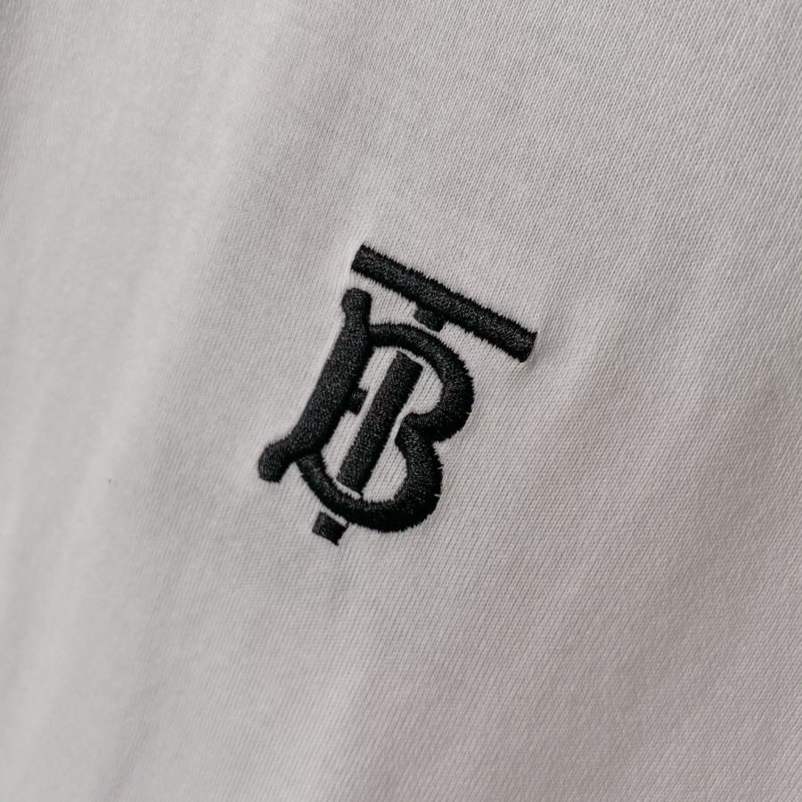 Burberry men BBR Burberry exclusive logo embroidered pattern cotton loose short-sleeved T-shirt — Premium Replica — photo 6