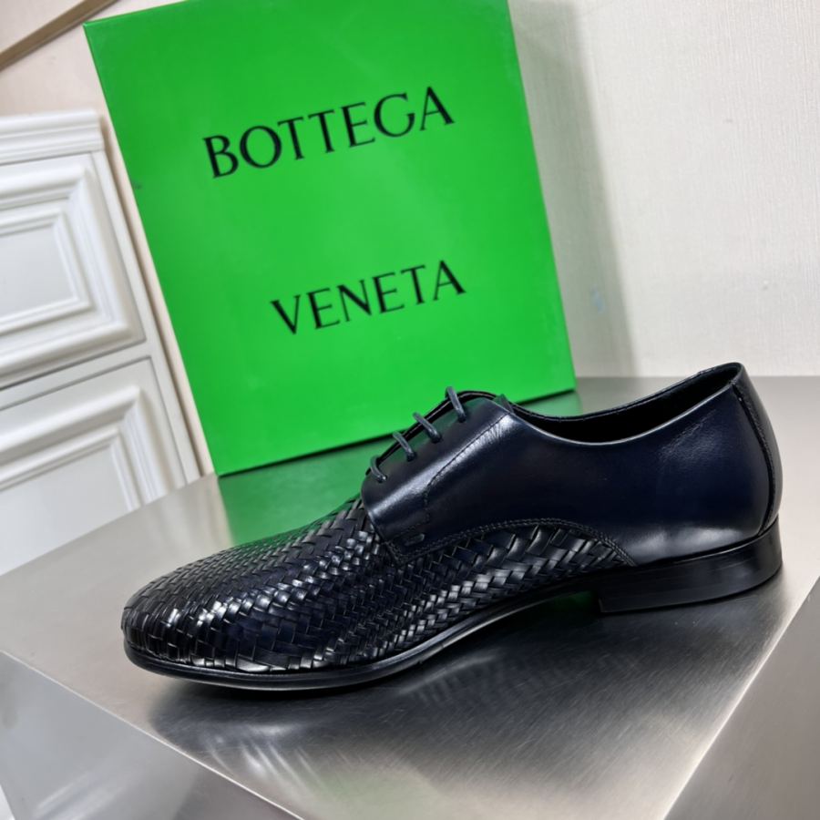 bottega veneta shoe Bott*V (Bottpie's) top luxury men's business casual leather shoes loafers, hand-woven — 1:1 Replica — photo 5