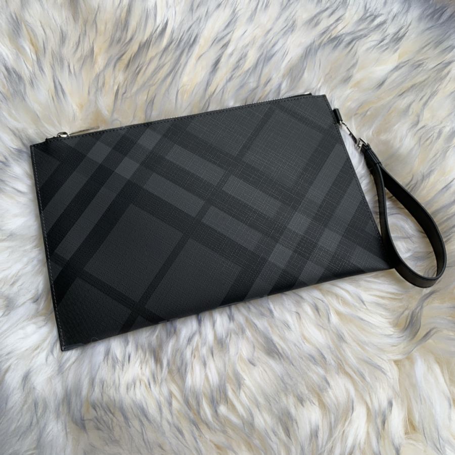 Hand bag Bjia pure original men's latest plaid equestrian knight pattern handbag, imported grained — 1:1 Replica — photo 5