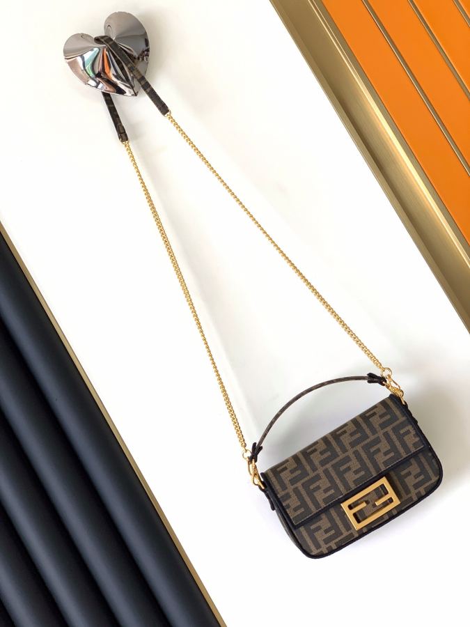 Fendi bag Fend Baguette FF Fendi Label size 19-4-11 5cm 8851 — 1:1 Replica — photo 9