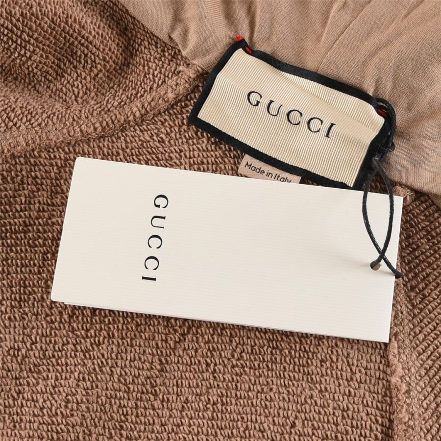 Gucci men GUCCI/Gucci red and green webbing half-zip long-sleeved hooded sweatshirt — Premium Replica — photo 8