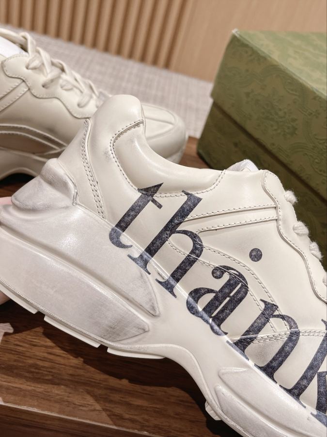 Gucci women's shoes +10 𝗚𝘂𝗰𝗰𝗶# Rhyton 5cm Size 35-39-44 1:1 LOGO 2 3 4 5 TPU 6 5 D 7 8 (9) (10) — photo 7