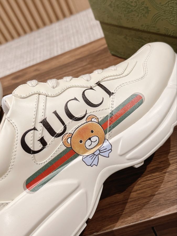 Gucci women's shoes +10 𝗚𝘂𝗰𝗰𝗶# Rhyton 5cm Size 35-39-44 1:1 LOGO 2 3 4 5 TPU 6 5 D 7 8 (9) (10) — photo 8