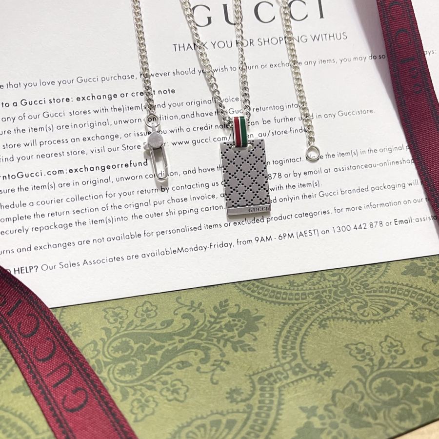 Gucci Jewelry Gucci Lingge square necklace — 1:1 Replica For Sale — photo 6