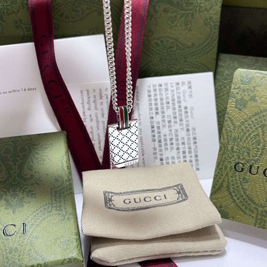 Gucci Jewelry Gucci Lingge square necklace — 1:1 Replica For Sale — photo 9