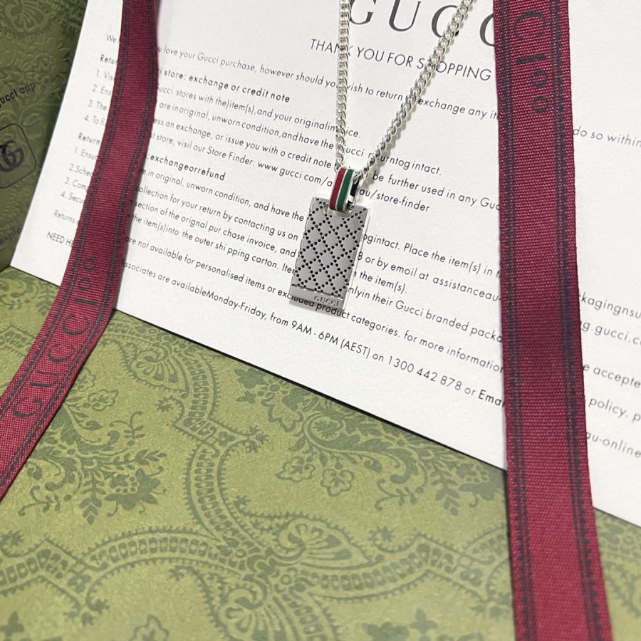 Gucci Jewelry Gucci Lingge square necklace — 1:1 Replica For Sale — photo 4