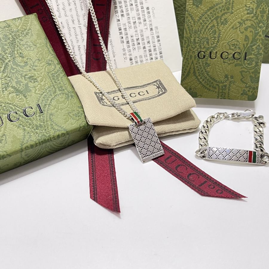 Gucci Jewelry Gucci Lingge square necklace — 1:1 Replica For Sale