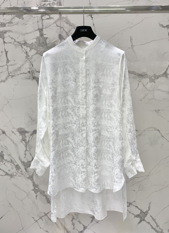 Dior Women 𝗗𝗜𝗢* Dijia New Chinese style jacquard acetate shirt — AAA Quality Replica