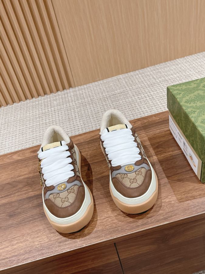 Gucci women's shoes # 𝙂𝙪𝙘𝙘𝙞 𝘿𝙤𝙪𝙗𝙡𝙚 𝙎𝙘𝙧𝙚𝙚𝙣𝙚𝙧 — 1:1 Replica