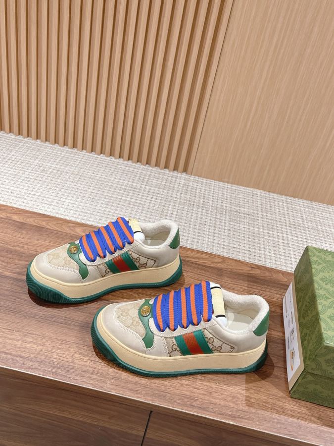 Gucci women's shoes # 𝙂𝙪𝙘𝙘𝙞 𝘿𝙤𝙪𝙗𝙡𝙚 𝙎𝙘𝙧𝙚𝙚𝙣𝙚𝙧 — 1:1 Replica For Sale — photo 2