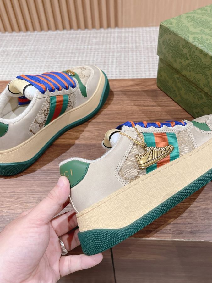 Gucci women's shoes # 𝙂𝙪𝙘𝙘𝙞 𝘿𝙤𝙪𝙗𝙡𝙚 𝙎𝙘𝙧𝙚𝙚𝙣𝙚𝙧 — 1:1 Replica For Sale — photo 8