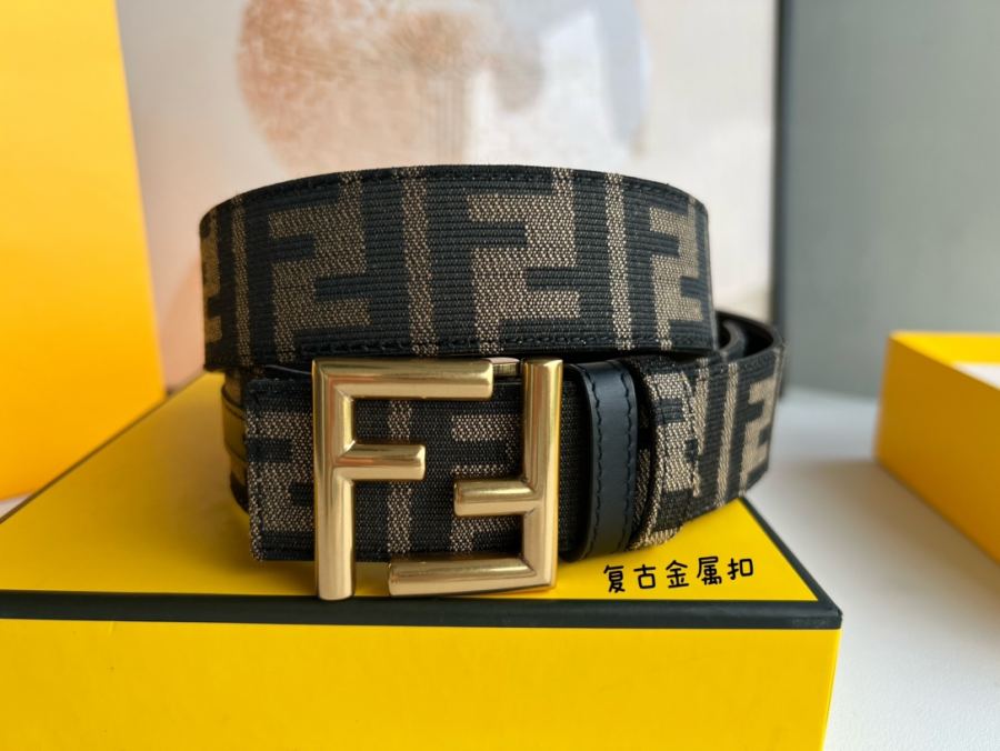 FENDI belt FENDI “ F” “ ”Karl Largerfeld FF 3 5cm — 1:1 Replica For Sale — photo 6