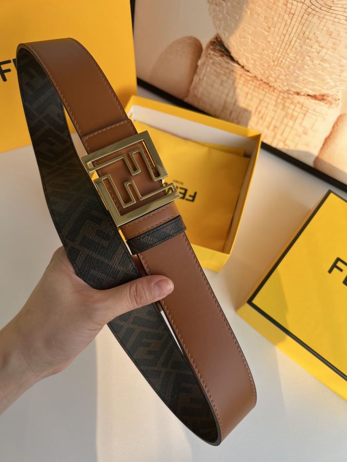 FENDI belt FENDI “ F” “ ”Karl Largerfeld FF 3.5cm — Premium Replica