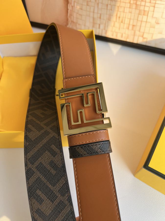 FENDI belt FENDI “ F” “ ”Karl Largerfeld FF 3.5cm — Premium Replica — photo 2