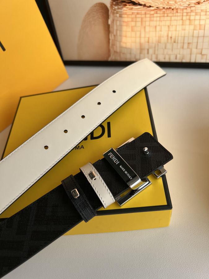 FENDI belt FENDI “ F” “ ”Karl Largerfeld FF Skeleton FF 3 5cm — 1:1 Replica For Sale — photo 8