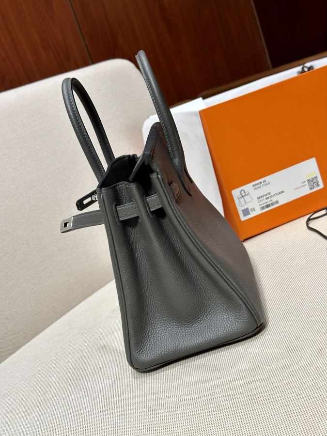 Hermes bag (1-9/15 P) Small Popular grass planting Color 88 graphite gray — Premium Replica — photo 4