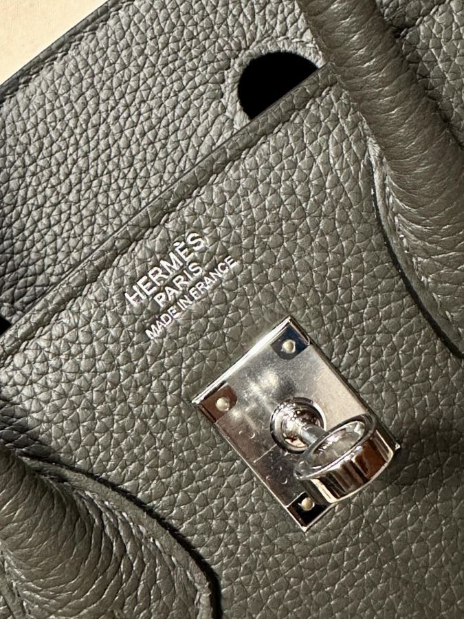 Hermes bag (1-9/15 P) Small Popular grass planting Color 88 graphite gray — Premium Replica — photo 5
