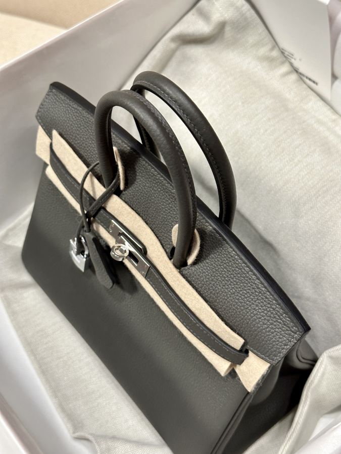 Hermes bag (1-9/15 P) Small Popular grass planting Color 88 graphite gray — Premium Replica — photo 2