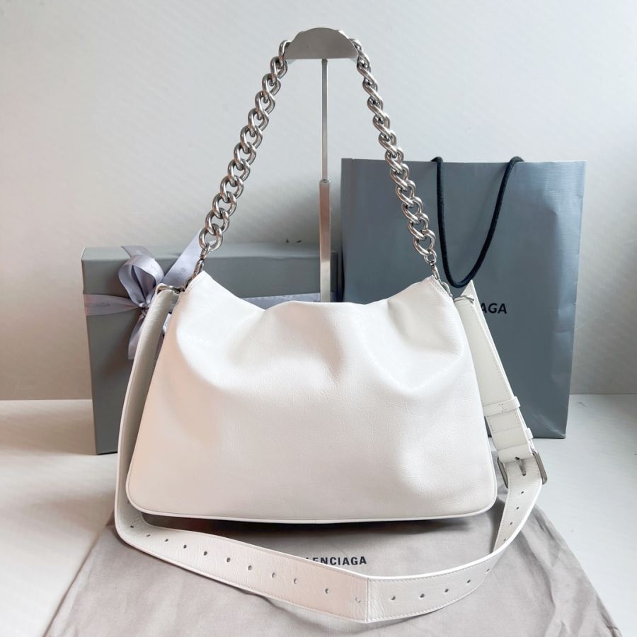 Sac Balenciaga Large {huile cire blanc} — photo 3
