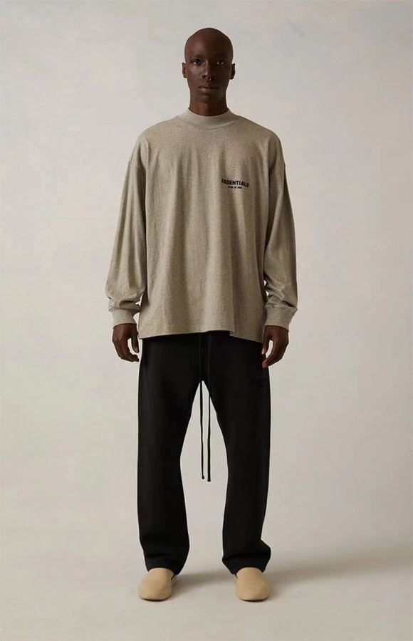 Fear of God Clothes “ Fear Of God Essentials Long Sleeve T-Shirts FOG LOGO T OVERSIZE ” FOG — 1:1 Replica — photo 3