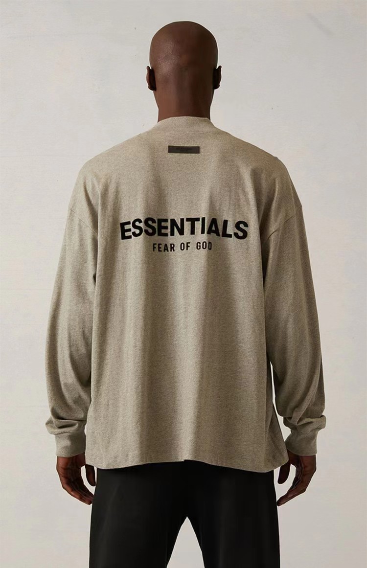 Fear of God Clothes “ Fear Of God Essentials Long Sleeve T-Shirts FOG LOGO T OVERSIZE ” FOG — 1:1 Replica — photo 2