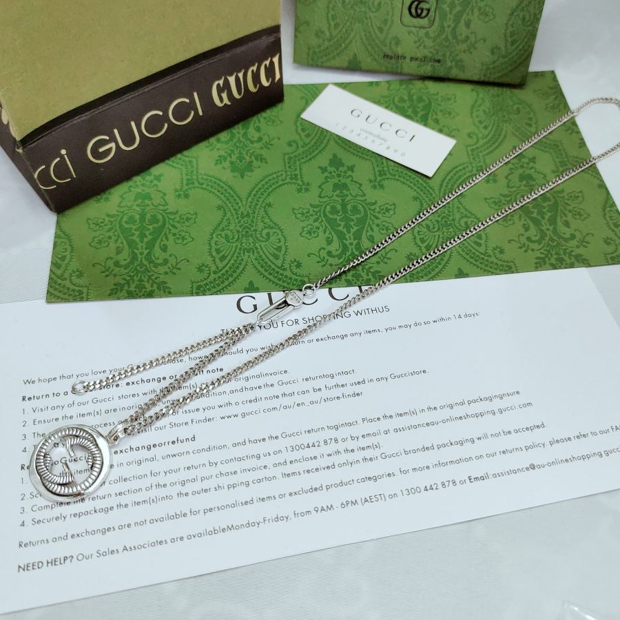 Gucci Jewelry Gucci double G middle pattern pendant comes from the brand's image. The pattern adds — 1:1 Replica — photo 3