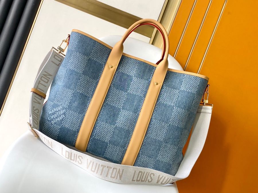 Briefcase N40702 WEEKEND TOTE 43 x 34 x 17 5 x Damier Denim 3 D — Premium Replica — photo 3