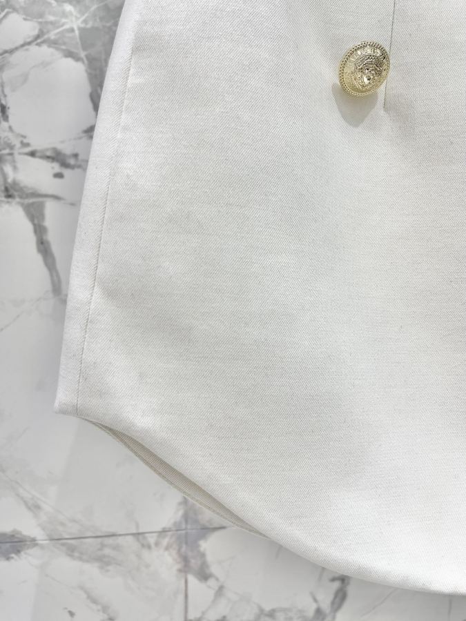 BALMAIN Women 𝗕𝗔𝗟𝗠𝗔𝗜* Baljia 2026 Early Spring Gold Buckle U-shaped Hem Skirt — 1:1 Replica — photo 6
