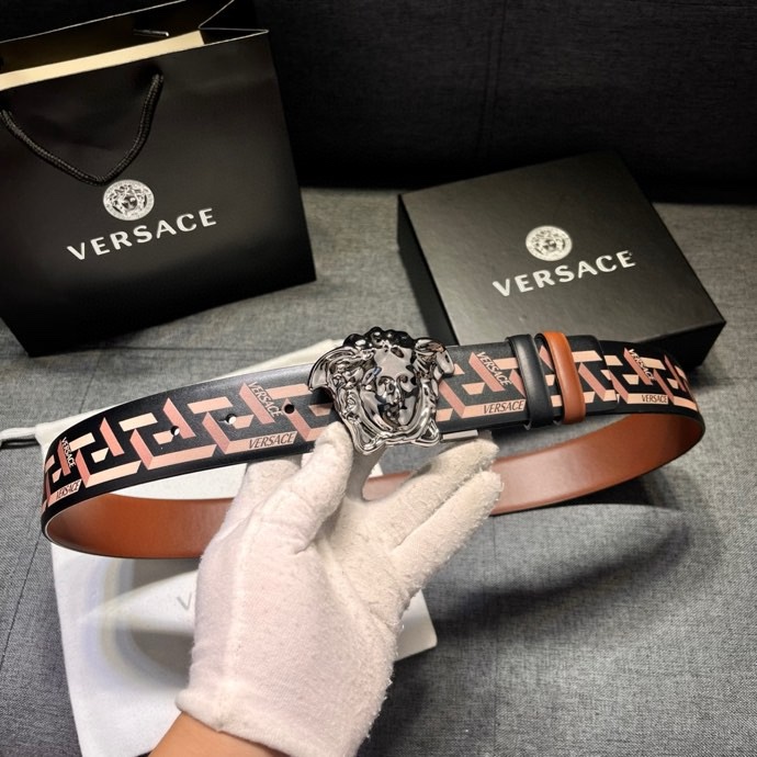 VERSACE bälte versace 4.0㎝ Silver Baroque Medusa — photo 2