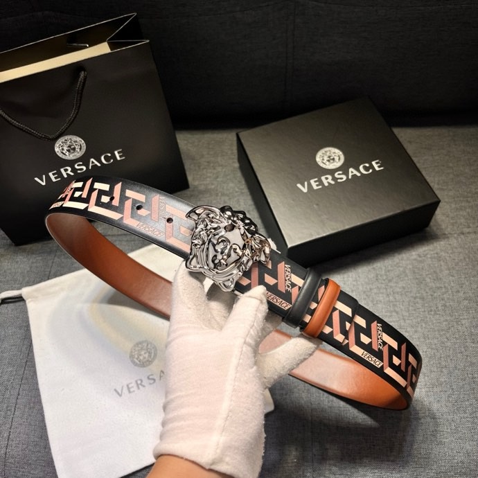 VERSACE bälte versace 4.0㎝ Silver Baroque Medusa — photo 3